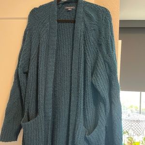 Teal American Eagle Oversized Cardigan